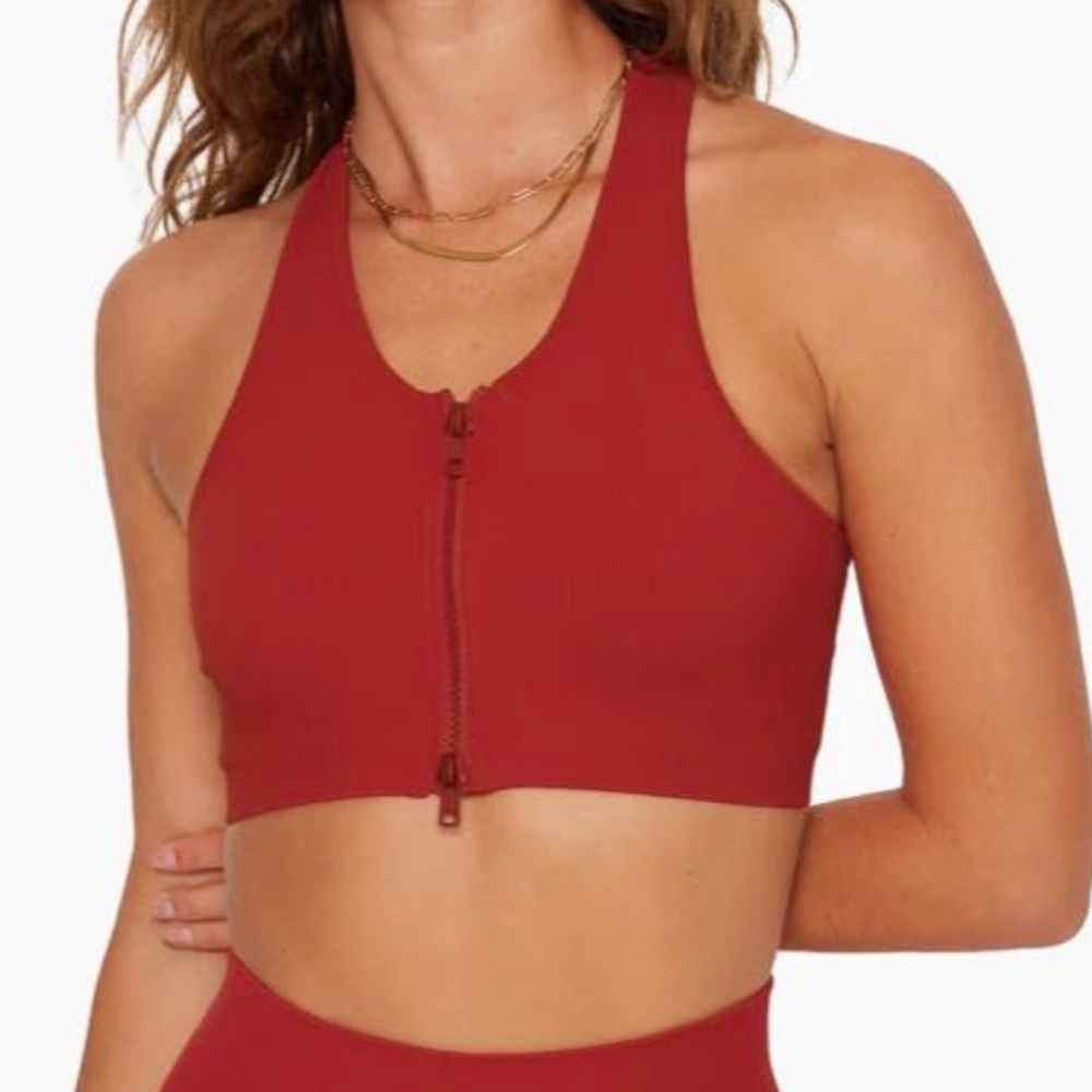 Set Active Sculptflex Ribbed Zip Bra